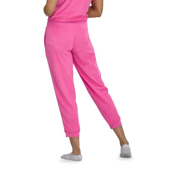 Hue Women's Sundown Terry Pj Jogger Phlox Pink - Picture 2 of 4
